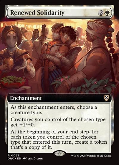 Renewed Solidarity DRC-23 Aetherdrift Commander Magic card