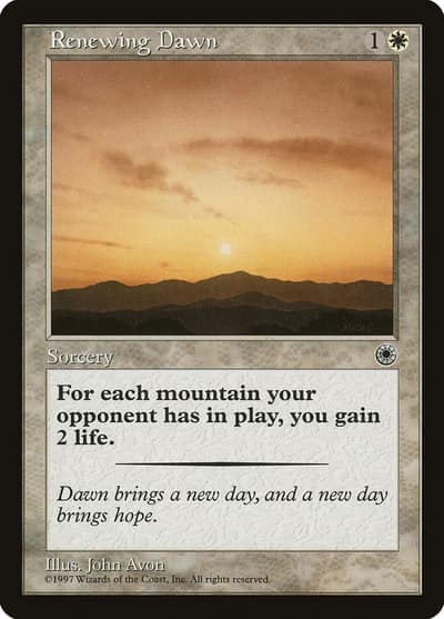 Renewing Dawn POR-23 Portal Magic card