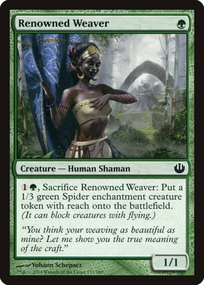 Renowned Weaver 137 Journey into Nyx Magic card