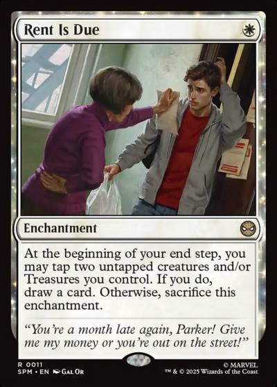 Rent Is Due SPM-11 Marvel's Spider-Man Magic card