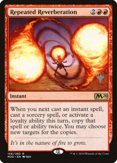 Repeated Reverberation PM20-156P Core Set 2020 Promos Magic card