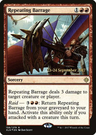 Repeating Barrage PXLN-156S Ixalan Promos Magic card