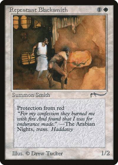 Repentant Blacksmith ARN-9 Arabian Nights Magic card