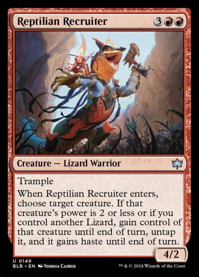 Reptilian Recruiter 149 Bloomburrow Magic card