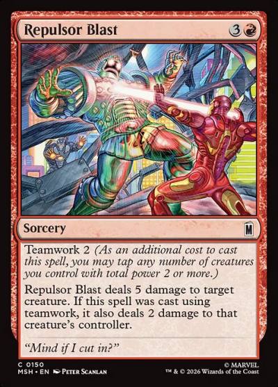 Repulsor Blast MSH-150 Marvel Super Heroes Magic card