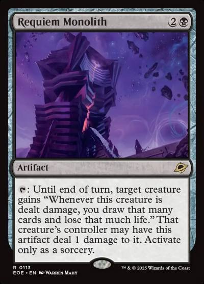 Requiem Monolith EOE-113 Edge of Eternities Magic card