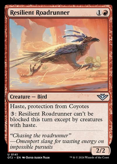 Resilient Roadrunner 141 Outlaws of Thunder Junction Magic card