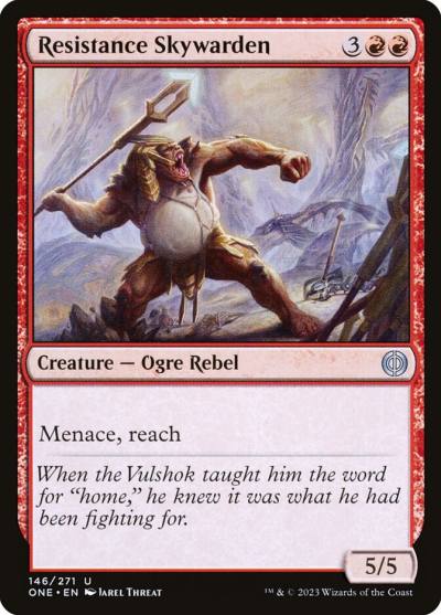 Resistance Skywarden ONE-146 Phyrexia: All Will Be One Magic card