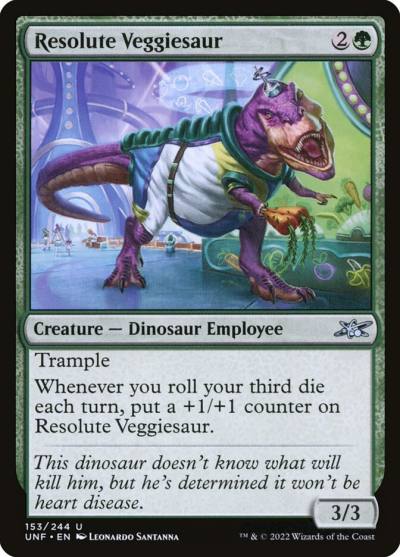 Resolute Veggiesaur UNF-153 Unfinity Magic card