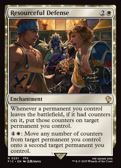Resourceful Defense FIC-251 Final Fantasy Commander Magic card