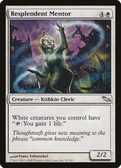 Resplendent Mentor 19 Shadowmoor Magic card