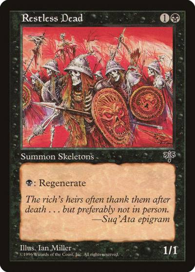 Restless Dead MIR-138 Mirage Magic card