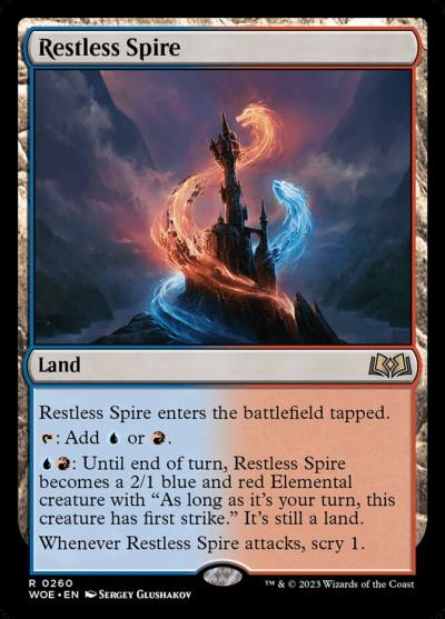 Restless Spire WOE-260 Wilds of Eldraine Magic card