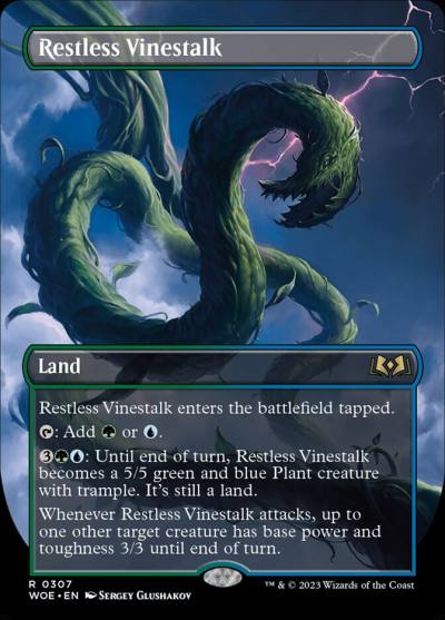 Restless Vinestalk WOE-307 Wilds of Eldraine Magic card