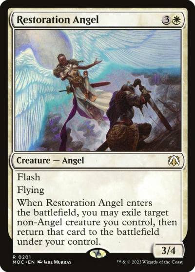 Restoration Angel MOC-201 March of the Machine Commander Magic card
