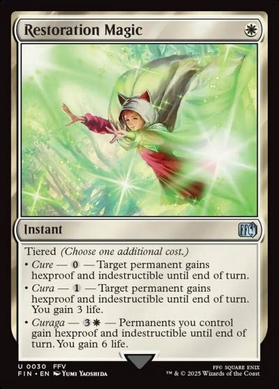 Restoration Magic FIN-30 Final Fantasy Magic card