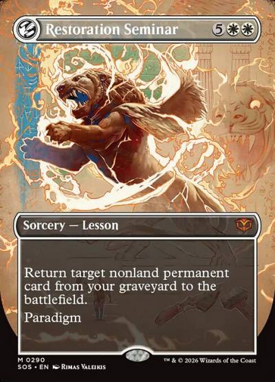 Restoration Seminar SOS-290 Secrets of Strixhaven Magic card