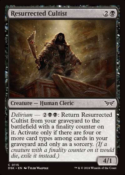 Resurrected Cultist 115 Duskmourn: House of Horror Magic card