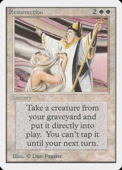Resurrection 2ED-35 Unlimited Edition Magic card