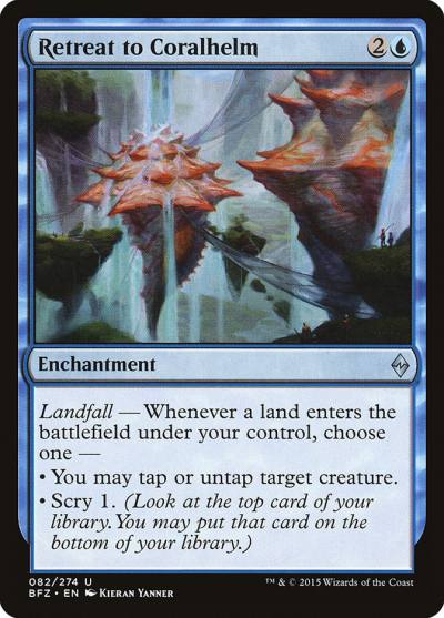 Retreat to Coralhelm BFZ-82 Battle for Zendikar Magic card