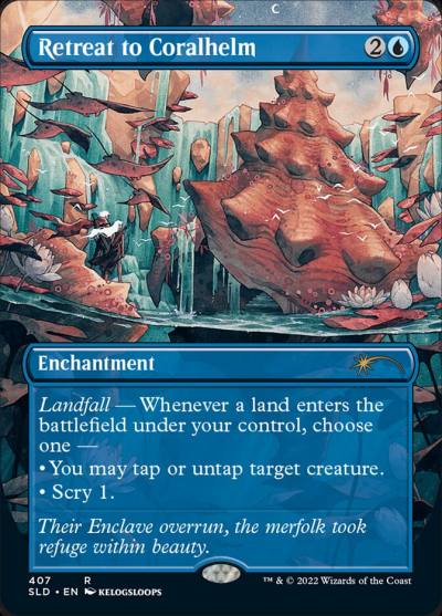Retreat to Coralhelm SLD-407 Secret Lair Drop Magic card