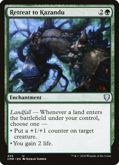Retreat to Kazandu CMR-435 Commander Legends Magic card