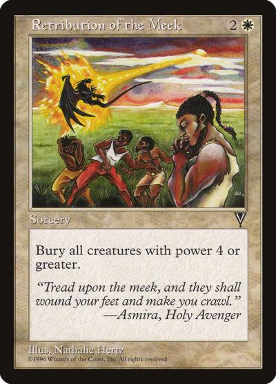 Retribution of the Meek VIS-19 Visions Magic card