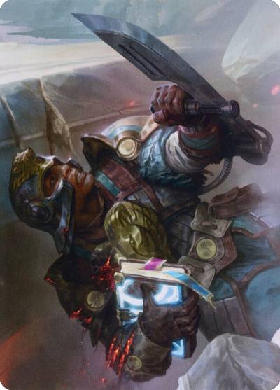 Retrieval Agent // Retrieval Agent ABRO-11 The Brothers' War Art Series Magic card