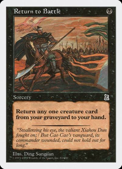 Return to Battle PTK-81 Portal Three Kingdoms Magic card
