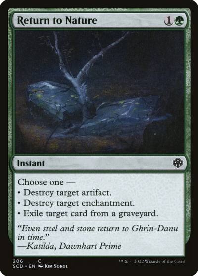 Return to Nature SCD-206 Starter Commander Decks Magic card