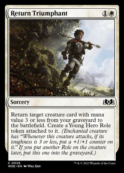 Return Triumphant WOE-26 Wilds of Eldraine Magic card