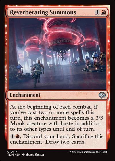 Reverberating Summons TDM-117 Tarkir: Dragonstorm Magic card