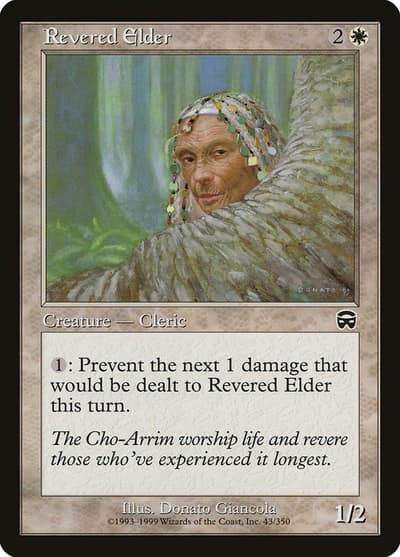 Revered Elder 43 Mercadian Masques Magic card