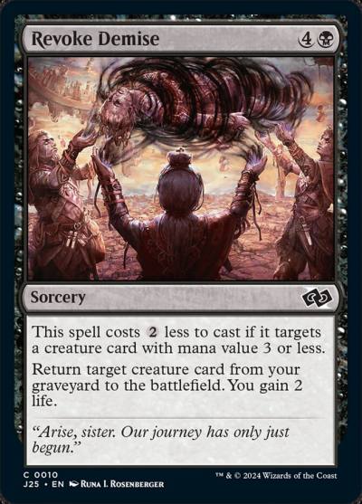 Revoke Demise J25-10 Foundations Jumpstart Magic card
