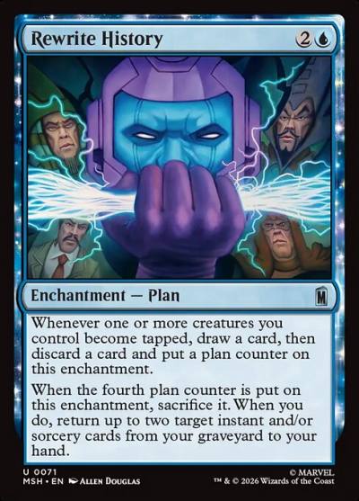 Rewrite History MSH-71 Marvel Super Heroes Magic card