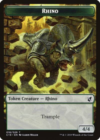 Rhino TC19-18 Commander 2019 Tokens Magic card