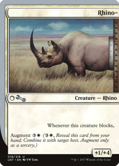 Rhino- UST-18 Unstable Magic card