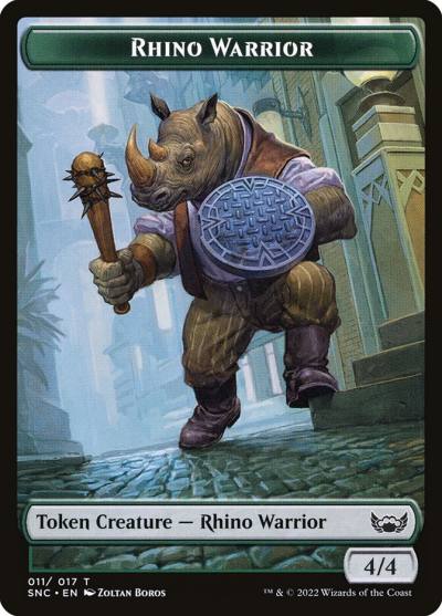 Rhino Warrior TSNC-11 Streets of New Capenna Tokens Magic card