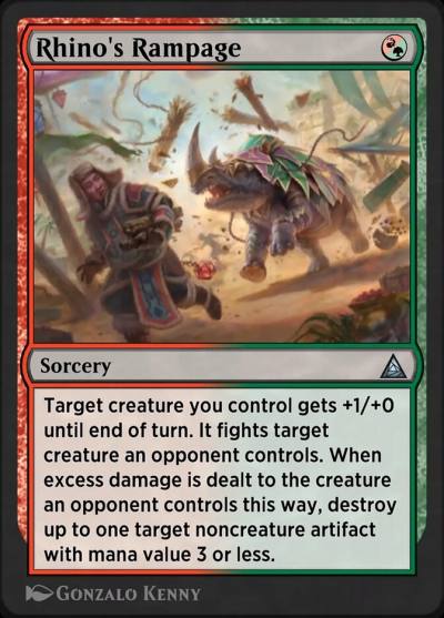 Rhino's Rampage OM1-151 Through the Omenpaths Magic card