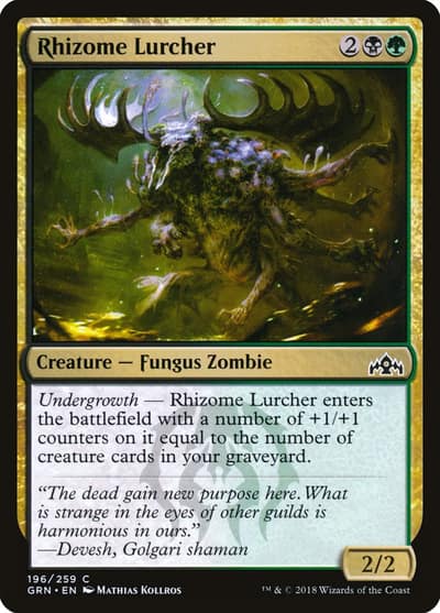 Rhizome Lurcher 196 Guilds of Ravnica Magic card