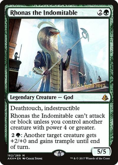 Rhonas the Indomitable PAKH-182S Amonkhet Promos Magic card