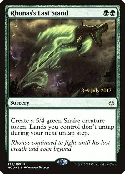 Rhonas's Last Stand PHOU-132S Hour of Devastation Promos Magic card