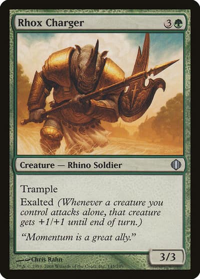 Rhox Charger 145 Shards of Alara Magic card