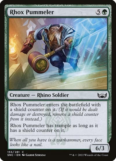 Rhox Pummeler 155 Streets of New Capenna Magic card
