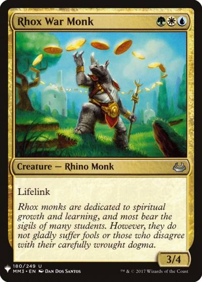 Rhox War Monk PLST-MM3-180 The List Magic card