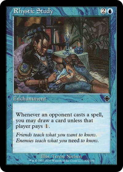 Rhystic Study TD0-A31 Magic Online Theme Decks Magic card