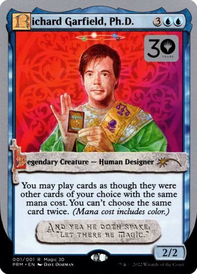 Richard Garfield, Ph.D. P30M-1STAR 30th Anniversary Misc Promos Magic card