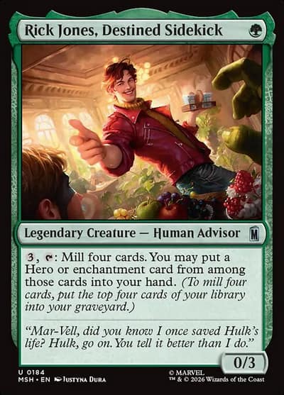 Rick Jones, Destined Sidekick 184 Marvel Super Heroes Magic card