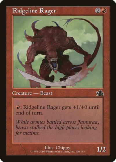Ridgeline Rager PCY-100 Prophecy Magic card