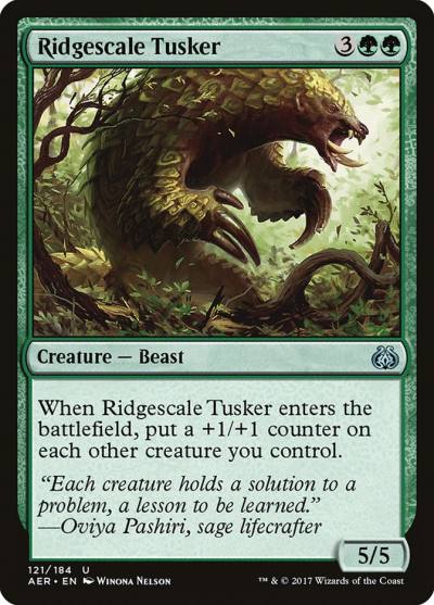 Ridgescale Tusker AER-121 Aether Revolt Magic card